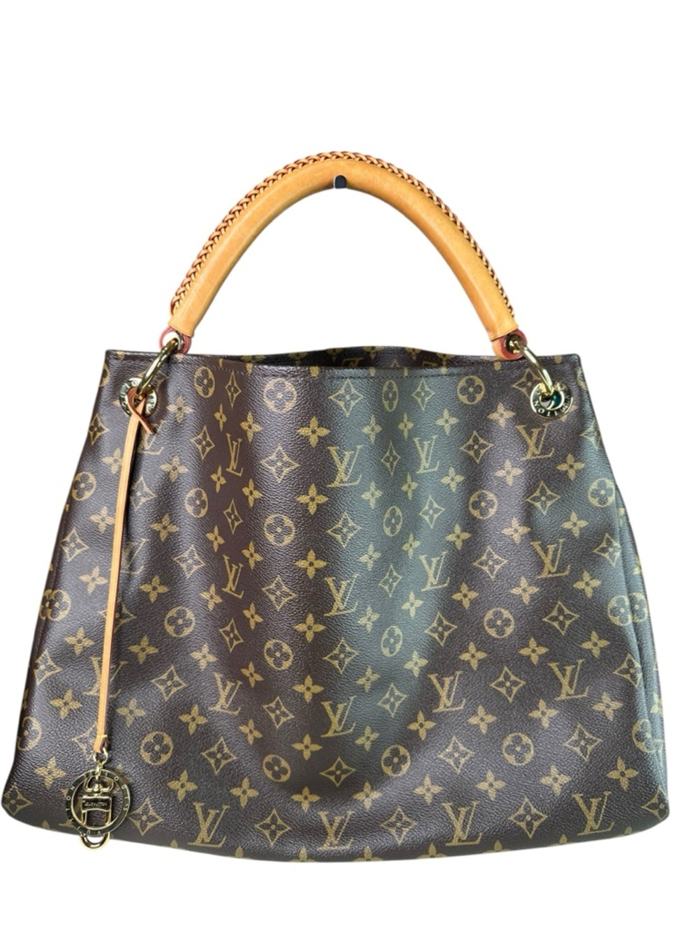 Louis Vuitton Monogram Canvas Tote with Natural Vachetta Handle